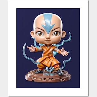 Mini figure of Aang, the last air bender Posters and Art